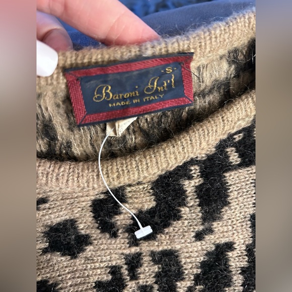 Baroni made in Italy Mohair seawater  small - Picture 8 of 10